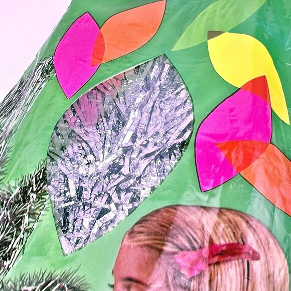 VTG Christmas Tree Silver Tinsel 1100 Icicles Doubl-Glo 18" Long New Open Wrap - Picture 10 of 13